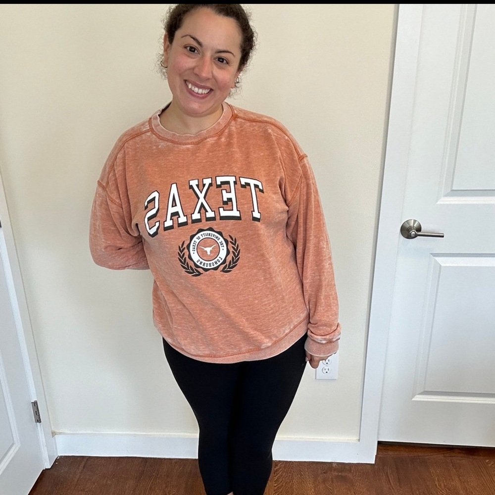 Chicka-D University of Texas UT “TEXAS” Longhorns orange crewneck